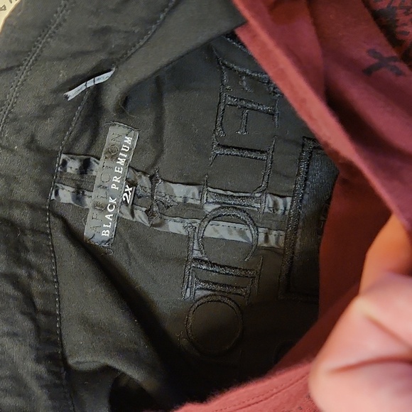 Affliction Button Down Embroidered Faux Leather Jacket With T Shirt - Picture 8 of 14